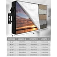 thumbnail image 7 of Outdoor TV Cover 52 to 55 Inch Weatherproof, Farmhouse Rustic Wood Texture Waterproof TV Screen Protector for Outside Decor with Zipper and Pocket 52"L x 30"H , Brown Gray, 7 of 7