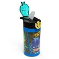 thumbnail image 2 of Zak Designs 16 oz Blue, Yellow and Black Plastic Water Bottle with Straw and Wide Mouth Lid, 2 of 3