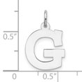 thumbnail image 3 of Sterling Silver Medium Block Initial G Charm, 3 of 3