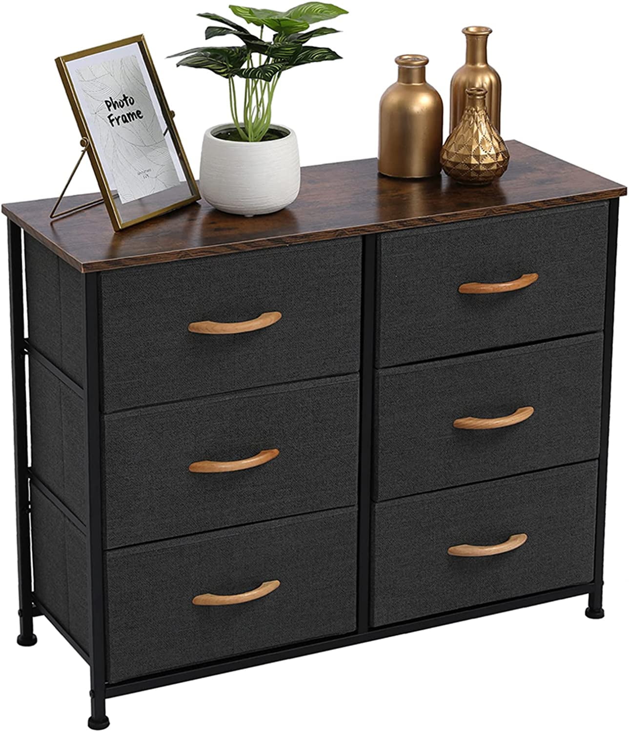SALE CLEARANCE 6 Drawer Dresser for Bedroom Storease Series, 3Tier