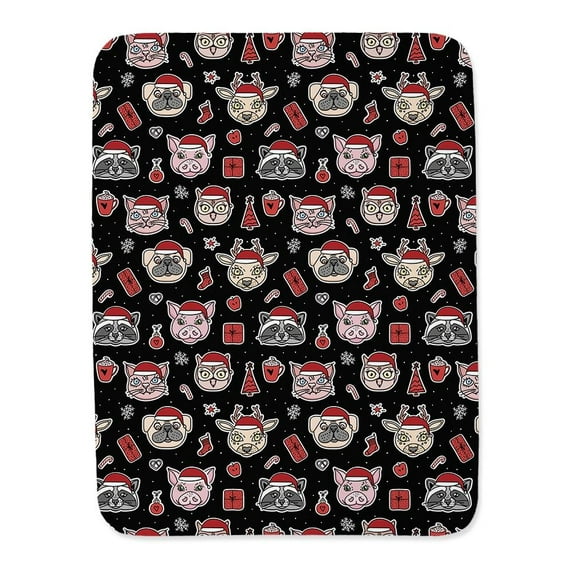 Cute Christmas Animals Blanket  -Image by Shutterstock,