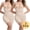 2 Pack Beige, variant on Shapewear Bodysuits for Women Tummy Control Body Shaper Butt Lifter Open Bust Mid-Thigh Compression Body Suits