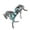 Silver, variant on Versatile and Elegant Horse Brooch Badge Incorporating Simulated Turquoise for Gift Giving and Fashion Statements