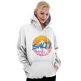 thumbnail image 5 of Salty Retro 80s 90s Sunset Beach Vibe Hoodie Sweatshirt Women Brisco Brands X, 5 of 6