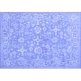 thumbnail image 1 of Ahgly Company Machine Washable Indoor Rectangle Oriental Blue Traditional Area Rugs, 7' x 9', 1 of 4