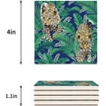 thumbnail image 3 of FMSHPON Leopard Set of 8 Coaster for Drinks, Absorbent Ceramic Stone Coasters Cup Mat with Cork Base for Home Kitchen Room Coffee Table Bar Decor, 3 of 4