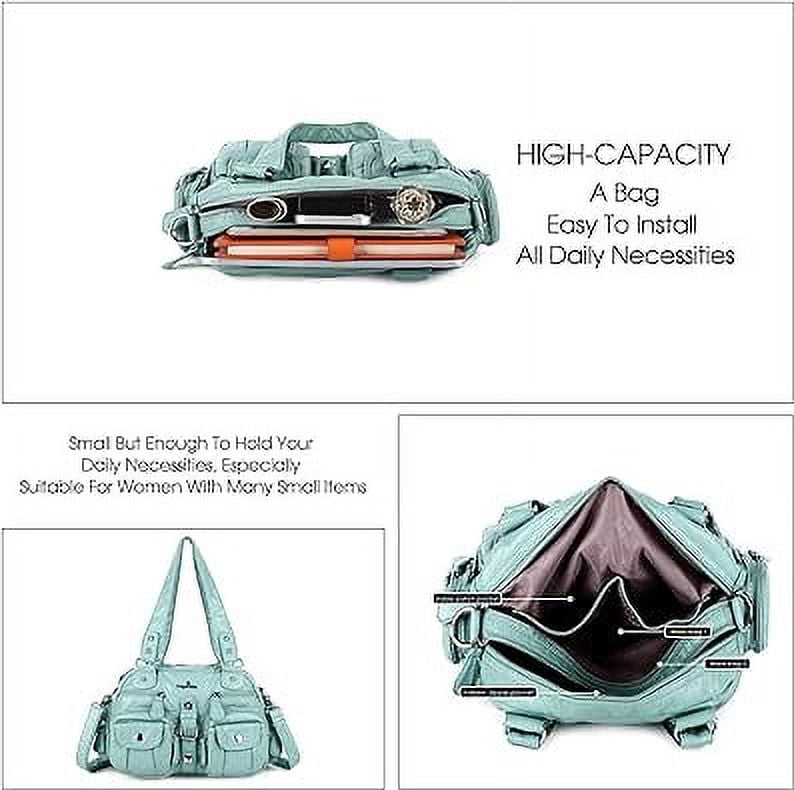 Angel Kiss Small Hobo Purses for Women Soft Vegan Leather Shoulder Bags with Crossbody Adjustable Strap