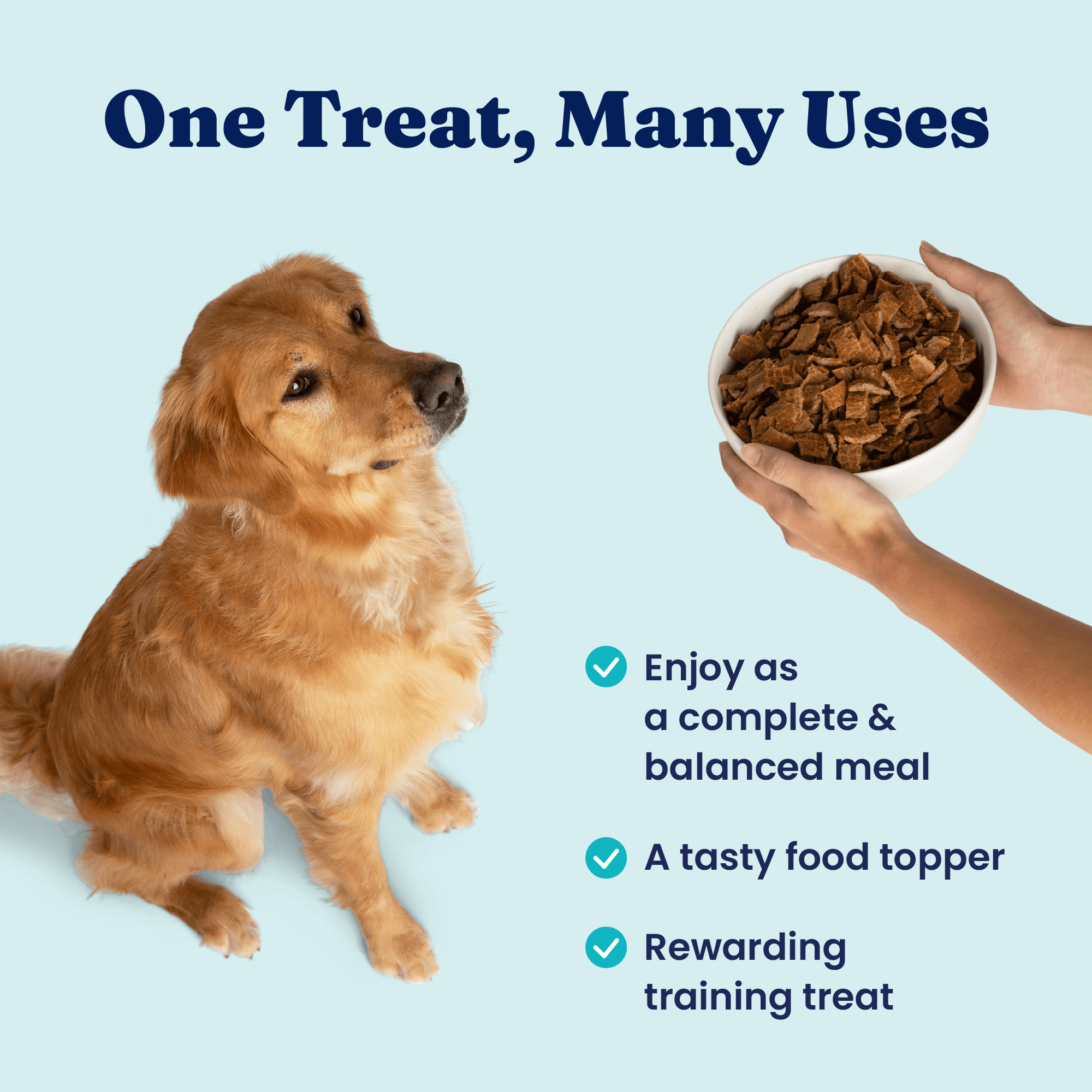 Solid Gold Air Dried Topper Complete and Balanced Meal Topper for Dogs, Chicken, 2 lb.