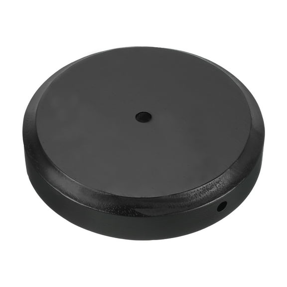 Uxcell 6.25"x1.2" Wooden Lamp Base Wooden Base Wood Desk Lamp Display Stand Black