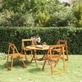 thumbnail image 1 of vidaXL Folding Garden Chairs 4 pcs Solid Wood Acacia, 1 of 5
