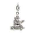thumbnail image 4 of FB Jewels Sterling Silver Antiqued Witch Slide Pendant, 4 of 4