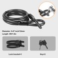 thumbnail image 4 of Bike U Lock Diyife, resistente, antirrobo, con cable de acero de 1,5 m, 4 of 8