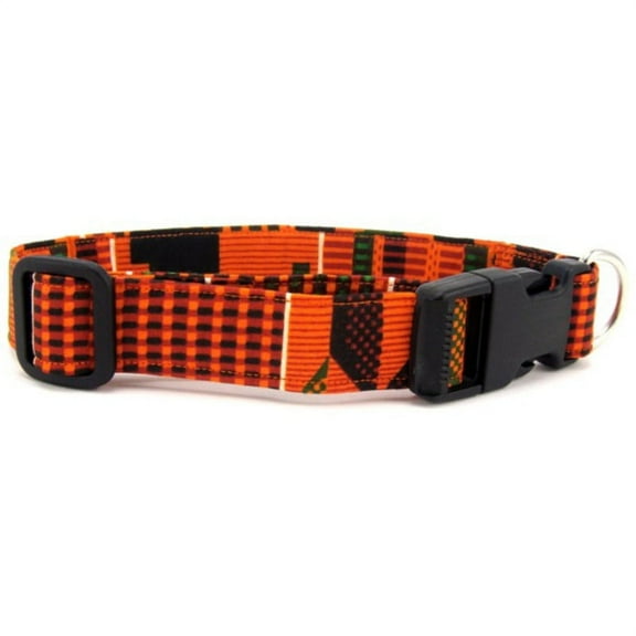 Kente Print Dog Collar - Size - Large