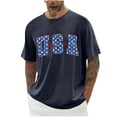 thumbnail image 1 of Birdeem Chemises pour Hommes Imprimé Col Rond Mode Décontractée Manches Courtes Blouses, 1 of 1