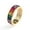 Rainbow - Gold, variant on Eternity Rainbow Baguette Ring, Emerald Cut Cubic Zirconia, Birthstone Wedding Thumb Ring for Women and Men – Muses Art Design