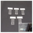 thumbnail image 1 of 5 Pcs Clear Parking Ticket Holder Plastic Timed Ticket Holder Car Windshield Ticket Holder with Tape, Model: Transparent, 1 of 5
