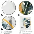 thumbnail image 3 of DESIGN ART Designart "Green Philodendron Leaf I" Floral Leaves  Metal Wall Art 24 in. wide x 32 in. high, 3 of 5