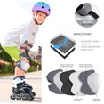 thumbnail image 5 of Kids Protective Gear for 3-8 Years Toddlers, Knee Elbow Pads with Wrist 3 in 1 Sports Gear Set for Bike, Cycling, Skateboard, Gray, 5 of 9