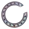 thumbnail image 5 of Finest 40 41 Pulgadas Guitarra Acústica Sound Hole Etiqueta de Color Negro con Patrón de Cromo Sunnimix Guitar Sound Hole Decal, 5 of 5