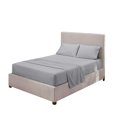 thumbnail image 4 of Home Bedding Set Bed Sheet Mattress Cover Pillowcase Solid Color Polyester Bedding Kit grey king, 4 of 7