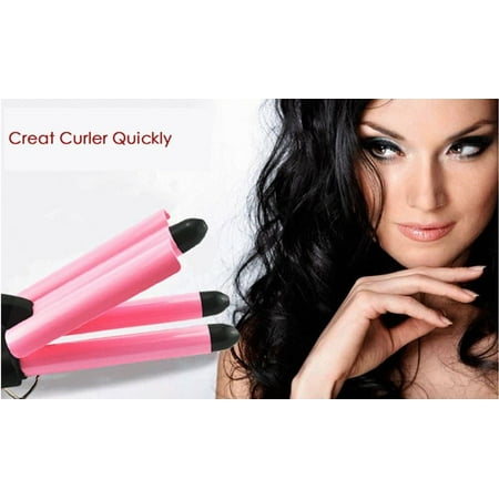 Curling Iron 3 Barrel Hair Waver 25mm Stylish Fast Heating Hair