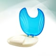 thumbnail image 2 of EeaseCA Dental Braces Storage Box Case Holder False Teeth Transparent Teeth Retainer Case (Light Blue), 2 of 7
