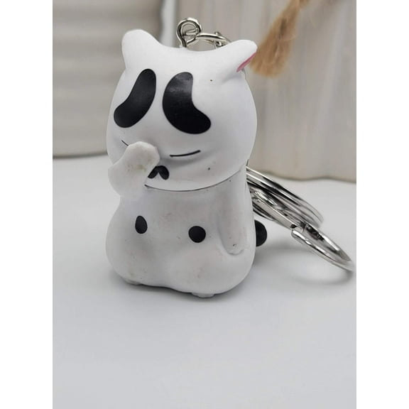 Cat Key Ring/ Keychain / Zipper Pull - Cat Keychain -