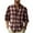 Wine, variant on Wancir Men's Plaid Shirt Button Down Long Sleeve Regular-Fit Shacket Jacket Lapel Checked Oxford Gingham Shirts