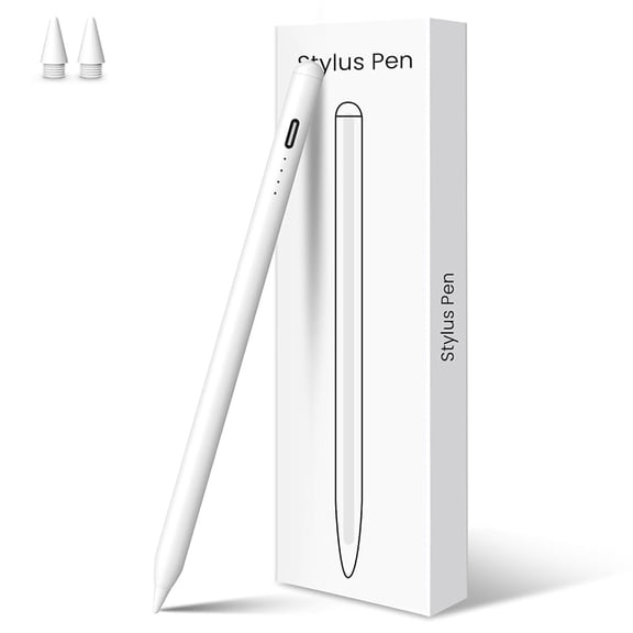MEKO Stylus Pen for iPad 2018-2025, Fast Charging iPad Pencil for iPad Air 3/4/5/6/M2, iPad Pro 11"/12.9"/M4, iPad Mini 5/6, iPad 6/7/8/9/10, Palm Rejection, Tilt Sensitivity, White