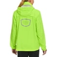 thumbnail image 2 of Little Donkey Andy Women's Rain Running Jackets Cycling Windbreakers Lightweight Waterproof Reflective Windproof Fluorescent Yellow M, 2 of 7