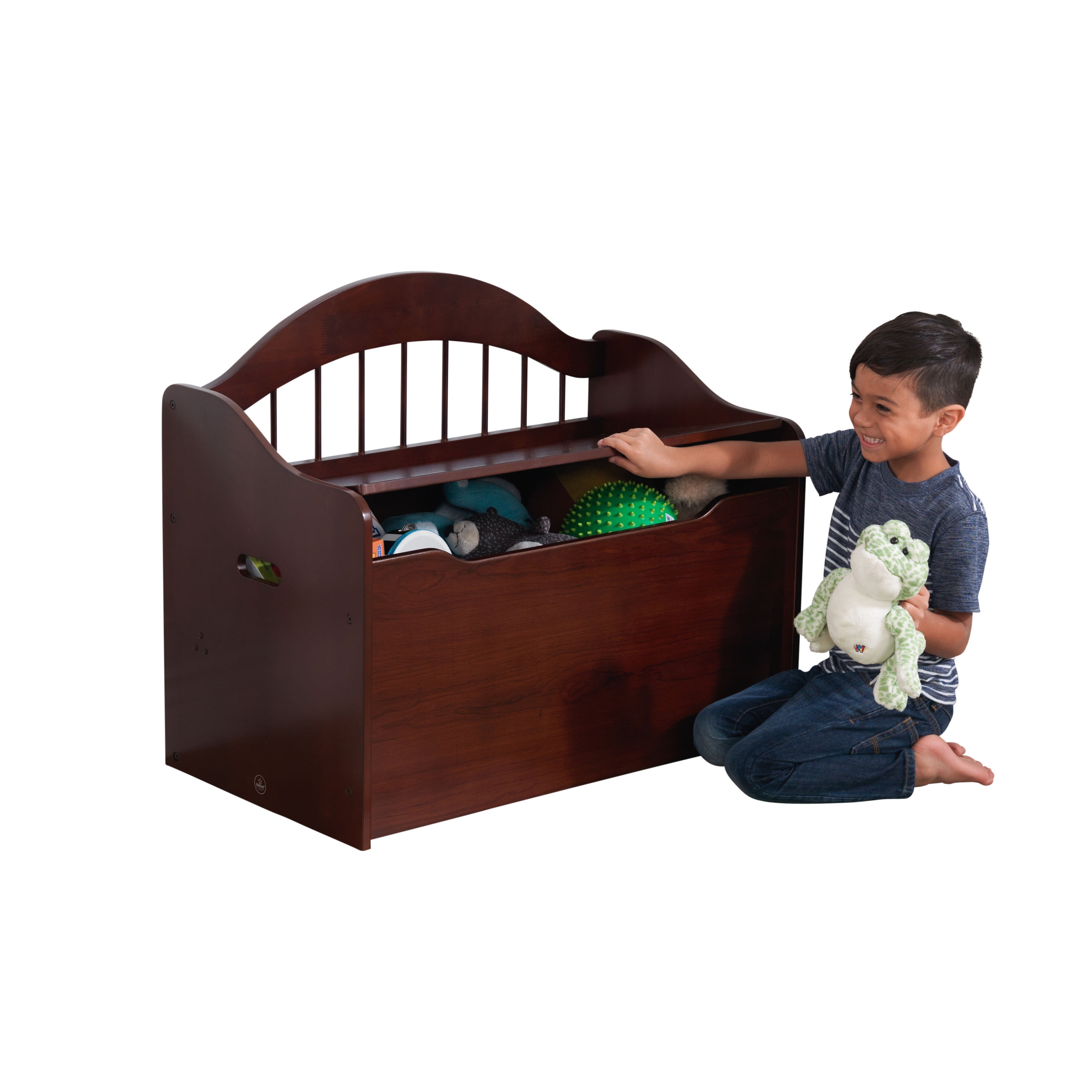 KidKraft Limited Edition Wooden Toy Box and Bench with Handles and
