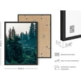 thumbnail image 3 of HAUS AND HUES Framed Art Mountains - Set of 3, Forest Photography, Nature Art Framed, Scenic Posters, Mountain Pictures for Living Room, Mountain Couch Set of 3 (12"x16" - Framed Black), 3 of 6