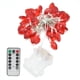 thumbnail image 2 of Luz De Alambre De Cobre, Luz Roja, Decoración De Luz LED Fácil De Moldear, Temporizador Incorporado Con Control Remoto Para Aniversario, 2 of 7