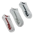 thumbnail image 1 of Calcetines Fila Blanco Rojo Cortas 3 Pack Blanco Único, 1 of 4