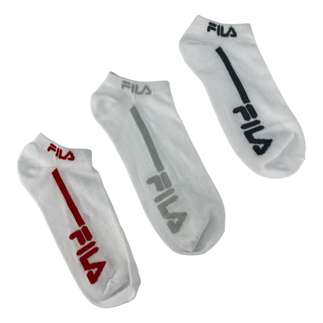 Calcetines Fila Blanco Rojo Cortas 3 Pack Blanco Único