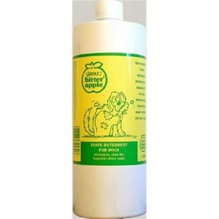 Dog Chew Deterrent, 32-Ounce, Bitter taste to discourage dogs and puppies from licking, gnawing and chewing on surfaces where applied By Grannicks Bitter