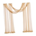 thumbnail image 3 of de mesa de gasa con arco de boda, cortinas de cenador, cubierta de mesa decorativa creativa y reutilizable práctica para suministros de fiesta Oro, 3 of 8