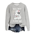 thumbnail image 4 of Women's Hoodless Sweatshirt for Women Lightweight Halloween Crew Neck Top for Seasonal Comfort and Cozy Wear Light Gray XL, 4 of 4