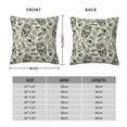 thumbnail image 2 of Yiaed Skull with Cash Print Pillow Covers Super Soft Decorative Square Throw Pillow Covers Case Cushion Covers for Sofa Couch Bedroom Car Decor（No pillow core）-24"x24", 2 of 7