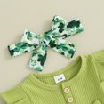thumbnail image 5 of Bagilaanoe Newborn Holiday Outfits Baby Girl Rompers Dress Print Short Sleeve Bodysuits + Headband 3M 6M 9M 12M 18M Infant Patchwork A-line Dresses, 5 of 8