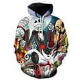 thumbnail image 2 of Nightmare Before Christmas 3D Print Jersey Hombres Mujeres Creatividad Suelta Sudadera Casual Harajuku Vellón Con Capucha, 2 of 4