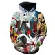 thumbnail image 2 of Nightmare Before Christmas 3D Print Jersey Hombres Mujeres Creatividad Suelta Sudadera Casual Harajuku Vellón Con Capucha, 2 of 4