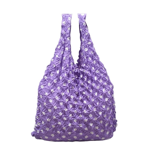 Large Capacity Multipurpose Shopping Bag Tote Bag Elastic Telescopic Bag Pleated Bag