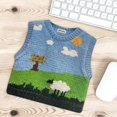 thumbnail image 4 of Wzzjkit Household Essentials Cute Sweater Printing Mouse Pad Personality Office Dormitory High Value Computer Desk Pad Home Portable Mouse Pad, 4 of 5