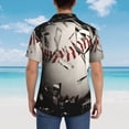 thumbnail image 4 of Naloa Baseball Breaking Glass Authentic Hawaiian Shirt, Men's Tropical Aloha Shirt for Summer Parties Vacations,3X-Large, 4 of 7