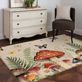 thumbnail image 4 of Spring Mushrooms Kitchen Runner Rug 2.7x5 Washable Runners for Hallway Non Slip Farmhouse Pastoral Botanical Rustic Large Area Rug Indoor Floor Carpet for Bathroom Laundry Entryway Bedroom, 4 of 8