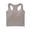 Grey, variant on Workout Tops for Women Short I Shaped Vest with Chest Cushion Slim Fit Underwear Including Bra Exposed Navel Waist Top Base Shirt Vest