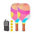 thumbnail image 4 of Pickleball Paddles Pickleball Racquets Includes 2 Rackets 4 Pickleballs Comfort Grip Professional Pickle Ball Racket for Kids Style S, 4 of 8