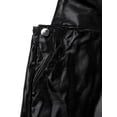 thumbnail image 6 of Aiihoo Men Bib Overalls Shiny Metallic Suspender Shorts Bodysuit Jumpers Hotpants Black 3XL, 6 of 7