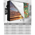thumbnail image 7 of Outdoor TV Cover 52 to 55 Inch Weatherproof, Red Poppy White Daisy Flower Waterproof TV Screen Protector for Outside Decor with Zipper and Pocket 52"L x 30"H , Rustic Nature Scenery, 7 of 7
